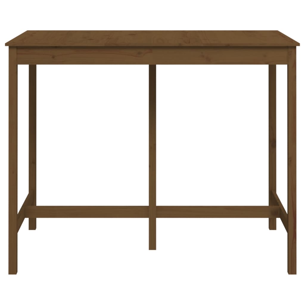 vidaXL Masă de bar, maro miere, 140x80x110 cm, lemn masiv de pin