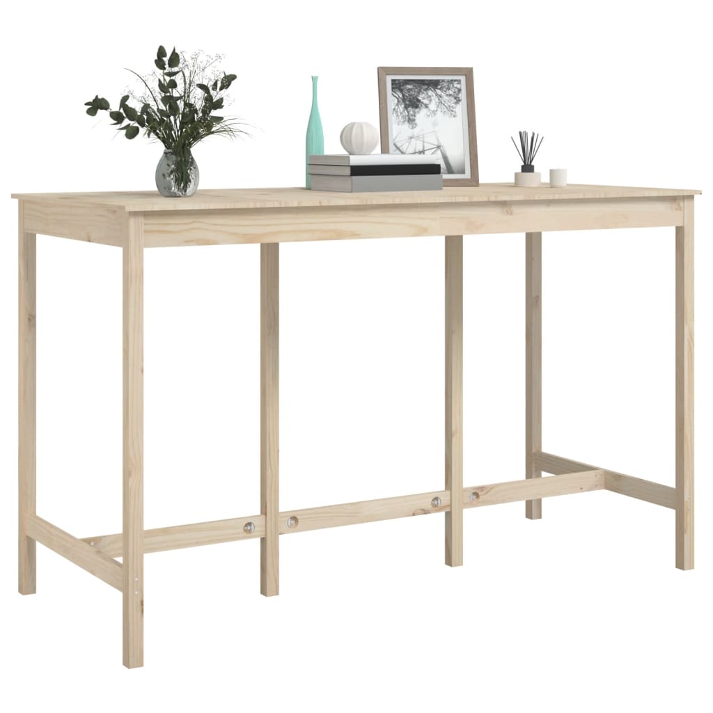 vidaXL Masă de bar, 180x80x110 cm, lemn masiv de pin