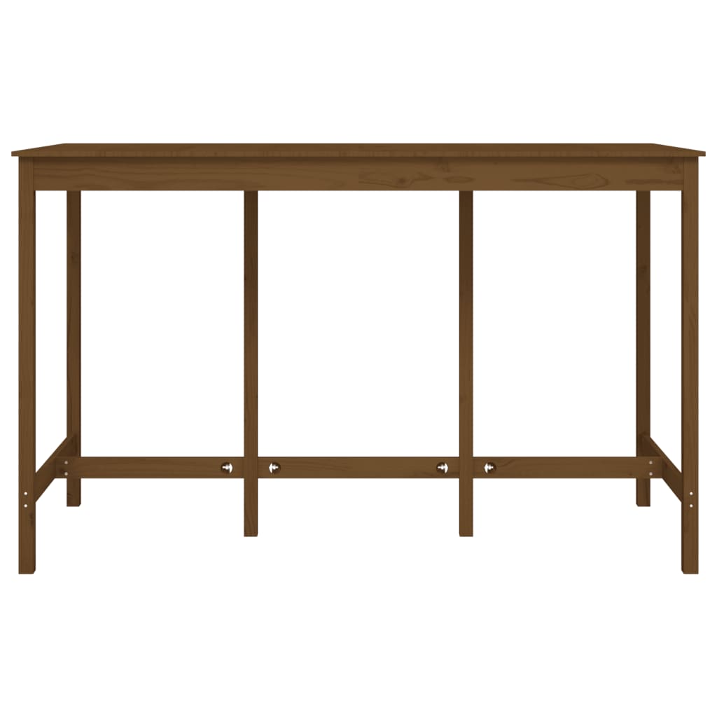 vidaXL Masă de bar, maro miere, 180x80x110 cm, lemn masiv de pin