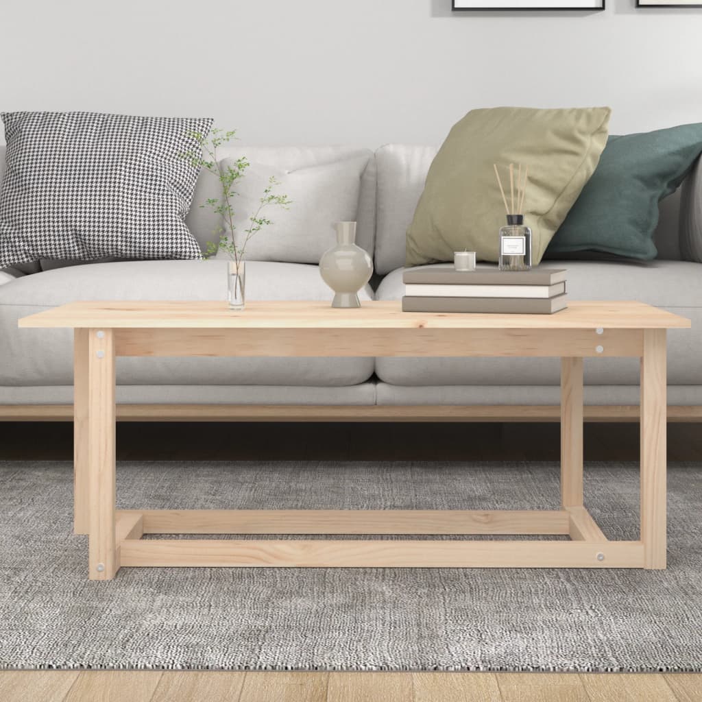 vidaXL Măsuță de cafea, 110x55x45 cm, lemn masiv de pin vidaXL Măsuță de cafea, 110x55x45 cm, lemn masiv de pin