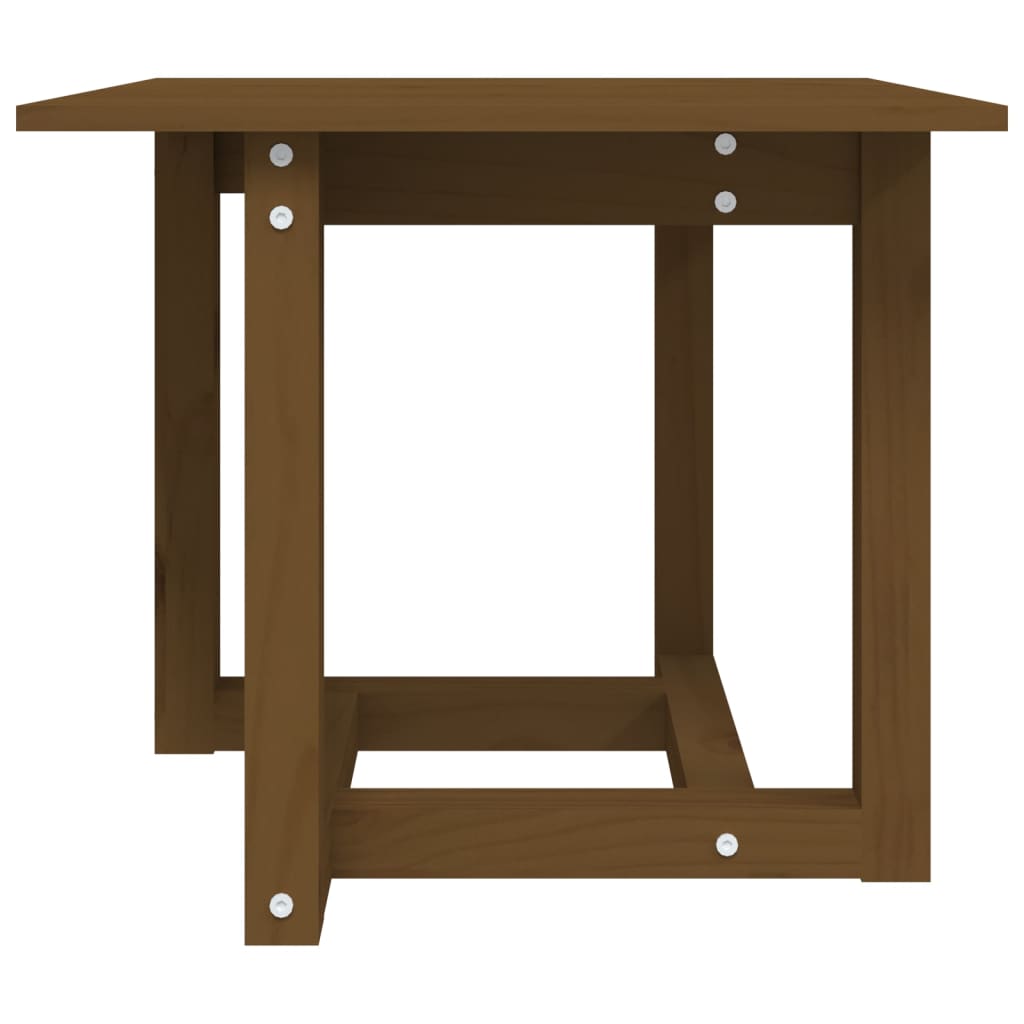 vidaXL Măsuță de cafea, maro miere, 50x50x45 cm, lemn masiv de pin vidaXL Măsuță de cafea, maro miere, 50x50x45 cm, lemn masiv de pin