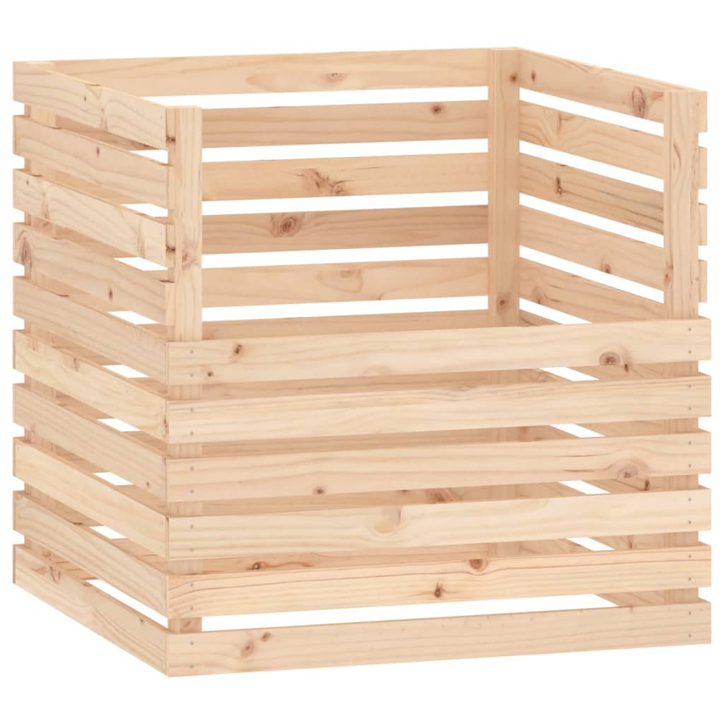 vidaXL Compostor, 80x80x78 cm, lemn masiv de pin vidaXL Compostor, 80x80x78 cm, lemn masiv de pin