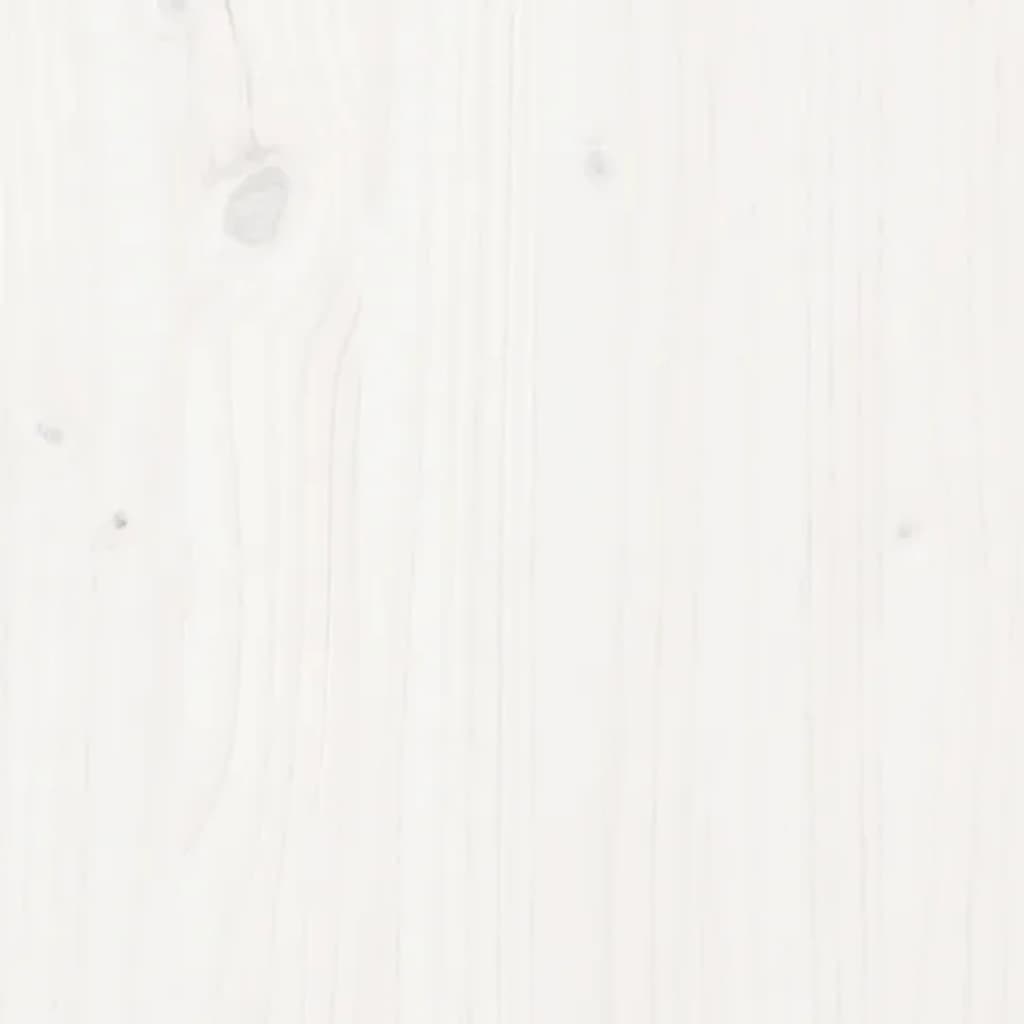 vidaXL Compostor, alb, 80x80x78 cm, lemn masiv de pin vidaXL Compostor, alb, 80x80x78 cm, lemn masiv de pin