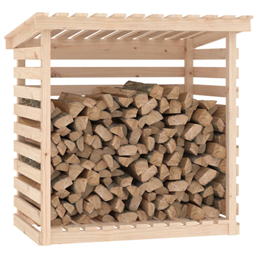 vidaXL Rastel pentru lemne de foc, 108x73x108 cm, lemn masiv de pin vidaXL Rastel pentru lemne de foc, 108x73x108 cm, lemn masiv de pin