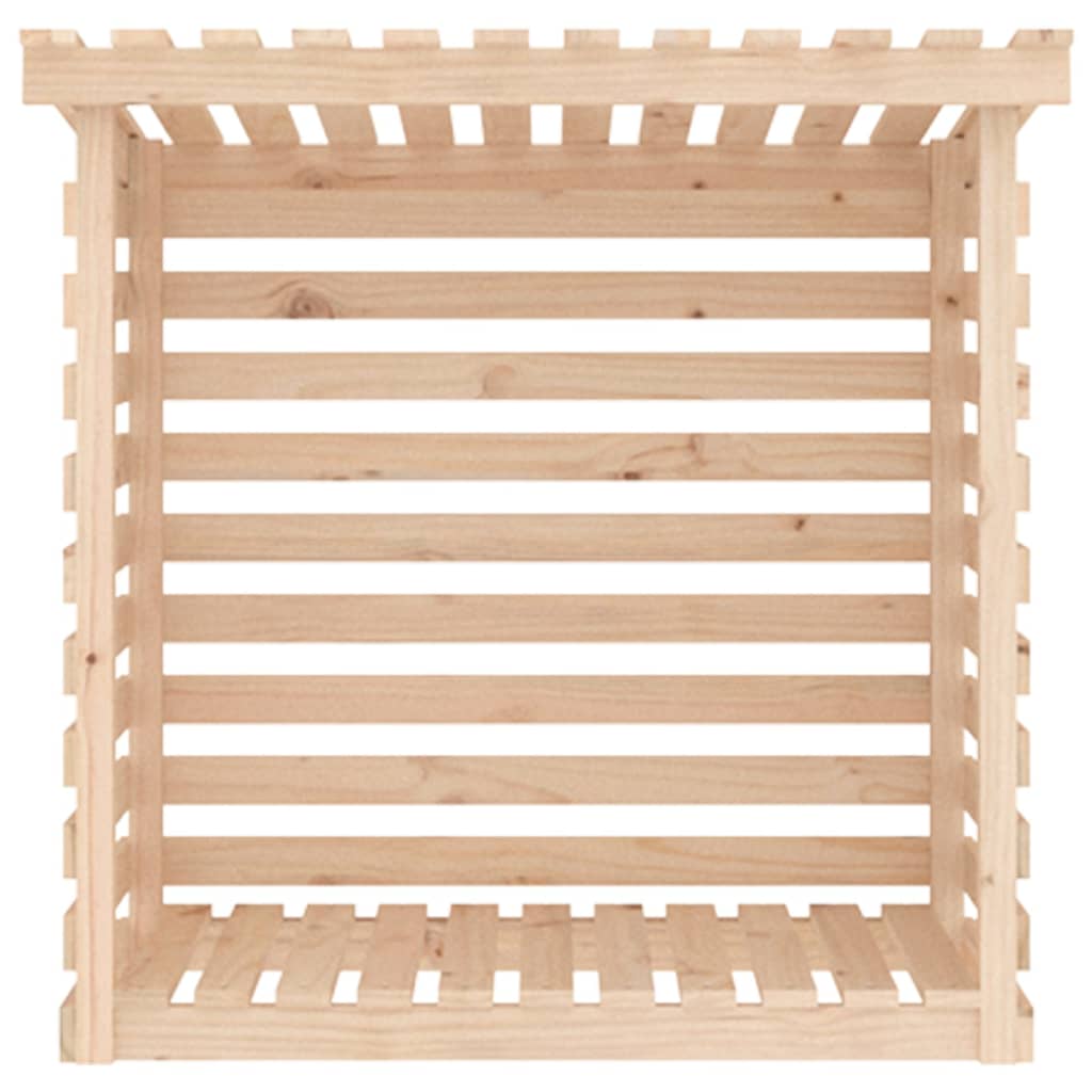 vidaXL Rastel pentru lemne de foc, 108x73x108 cm, lemn masiv de pin vidaXL Rastel pentru lemne de foc, 108x73x108 cm, lemn masiv de pin