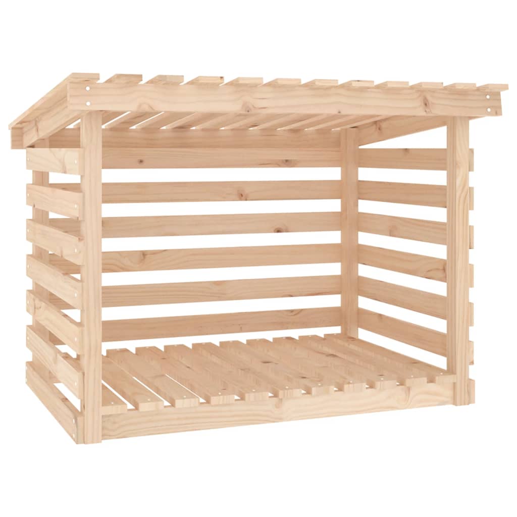 vidaXL Rastel pentru lemne de foc, 108x73x79 cm, lemn masiv pin vidaXL Rastel pentru lemne de foc, 108x73x79 cm, lemn masiv pin