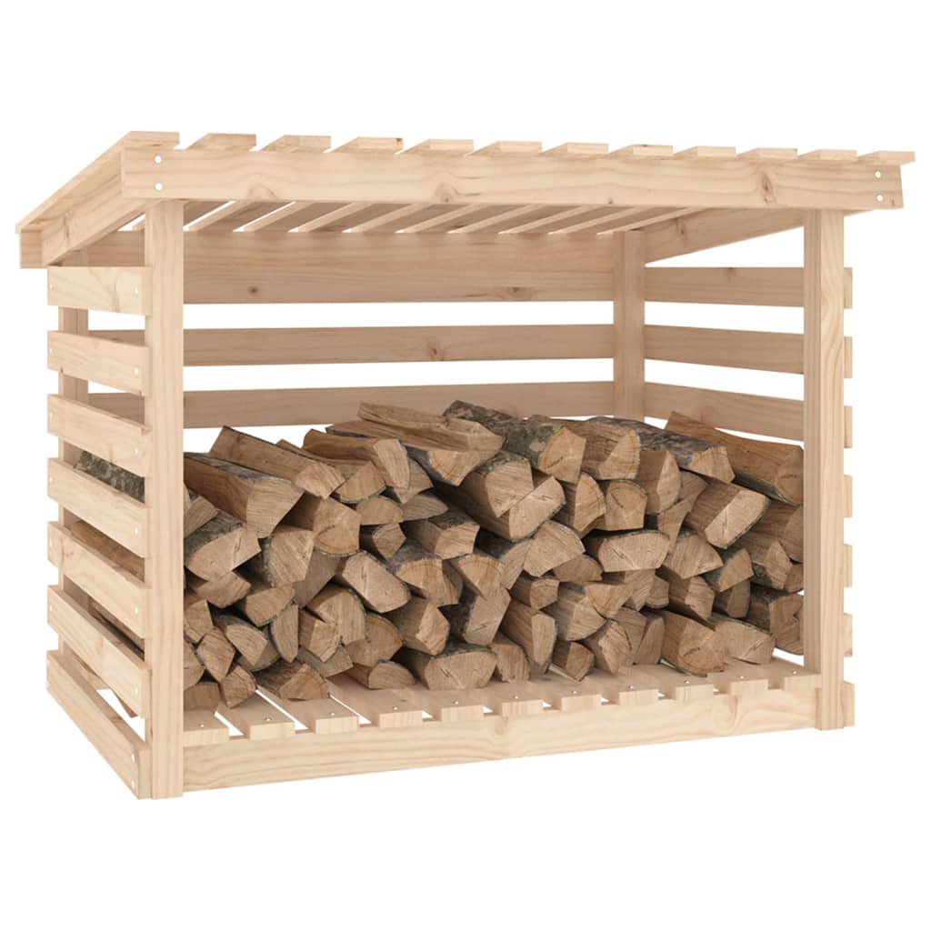 vidaXL Rastel pentru lemne de foc, 108x73x79 cm, lemn masiv pin vidaXL Rastel pentru lemne de foc, 108x73x79 cm, lemn masiv pin