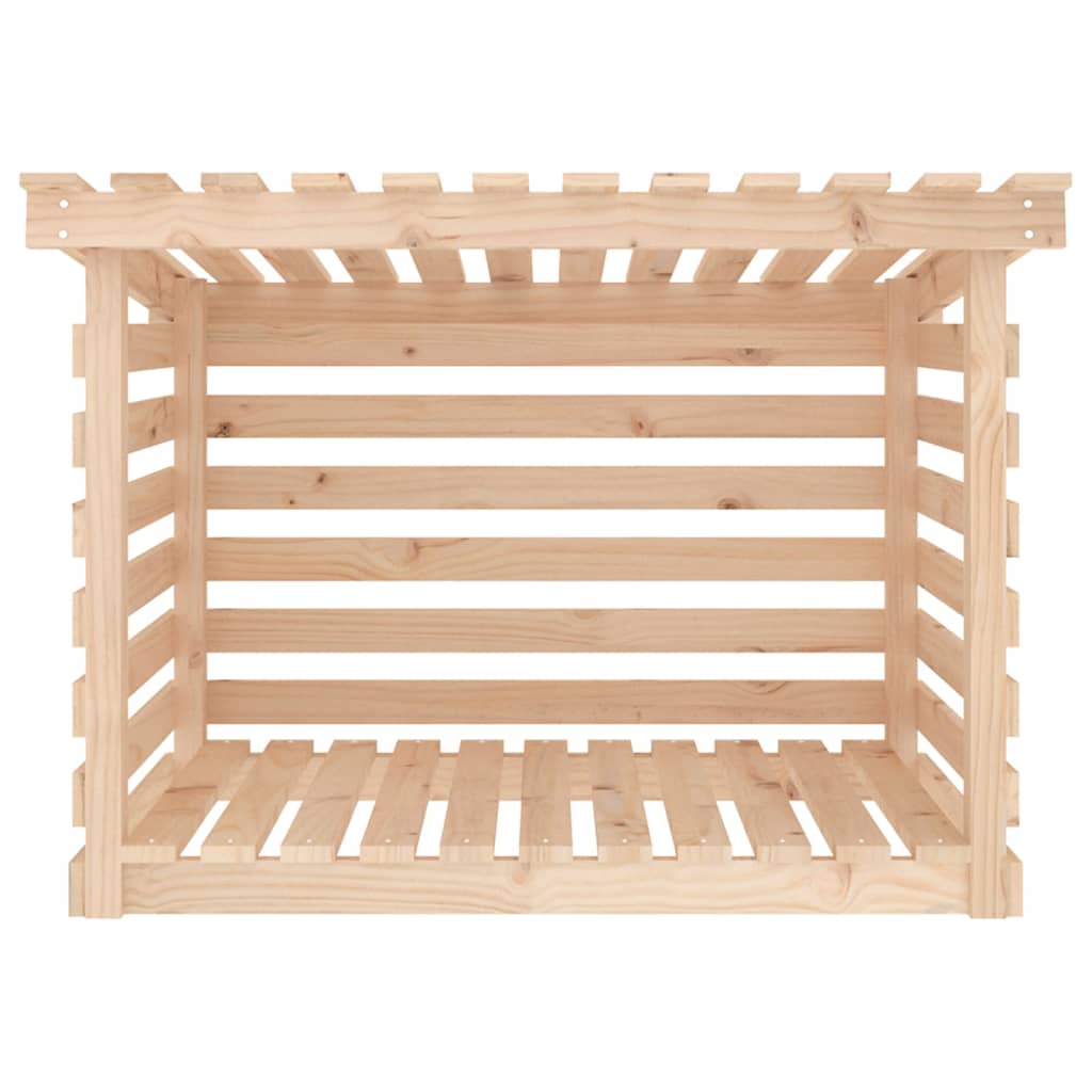 vidaXL Rastel pentru lemne de foc, 108x73x79 cm, lemn masiv pin vidaXL Rastel pentru lemne de foc, 108x73x79 cm, lemn masiv pin