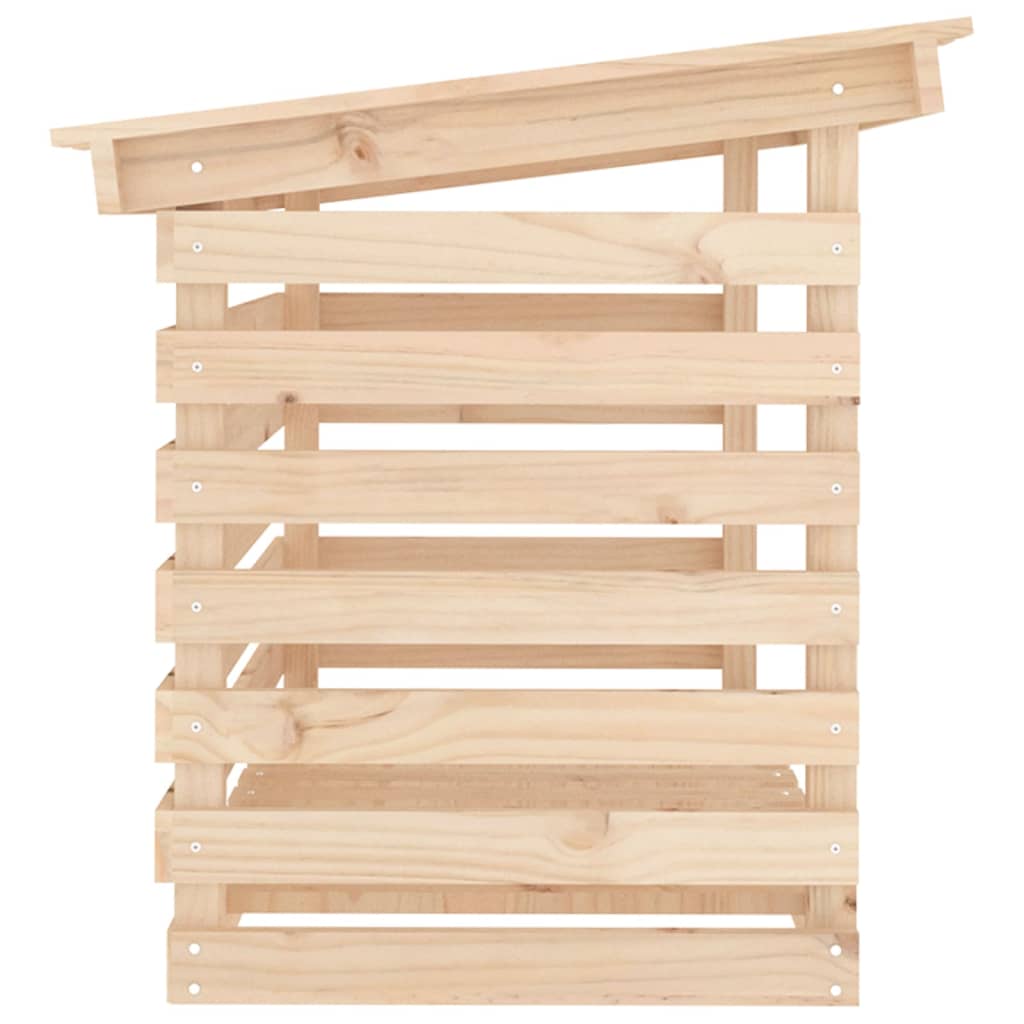 vidaXL Rastel pentru lemne de foc, 108x73x79 cm, lemn masiv pin vidaXL Rastel pentru lemne de foc, 108x73x79 cm, lemn masiv pin
