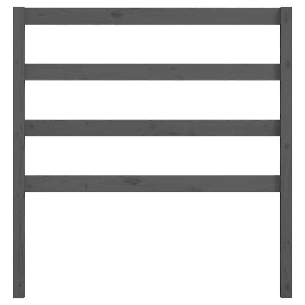vidaXL Tăblie de pat, gri, 95x4x100 cm, lemn masiv de pin vidaXL Tăblie de pat, gri, 95x4x100 cm, lemn masiv de pin