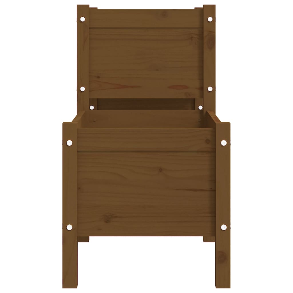 vidaXL Jardinieră, maro miere, 178,5x44x75 cm, lemn masiv de pin