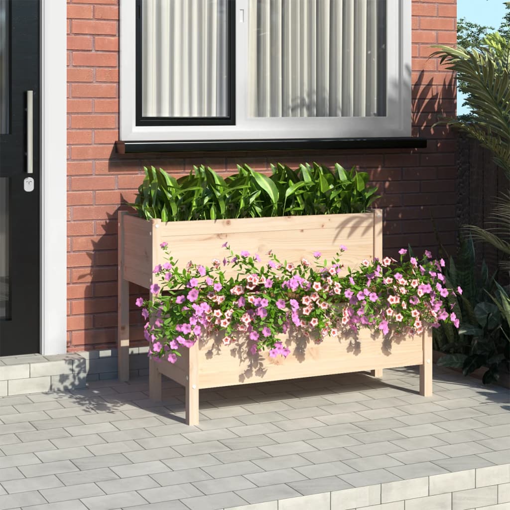 vidaXL Jardinieră, 110x84x75 cm, lemn masiv de pin vidaXL Jardinieră, 110x84x75 cm, lemn masiv de pin
