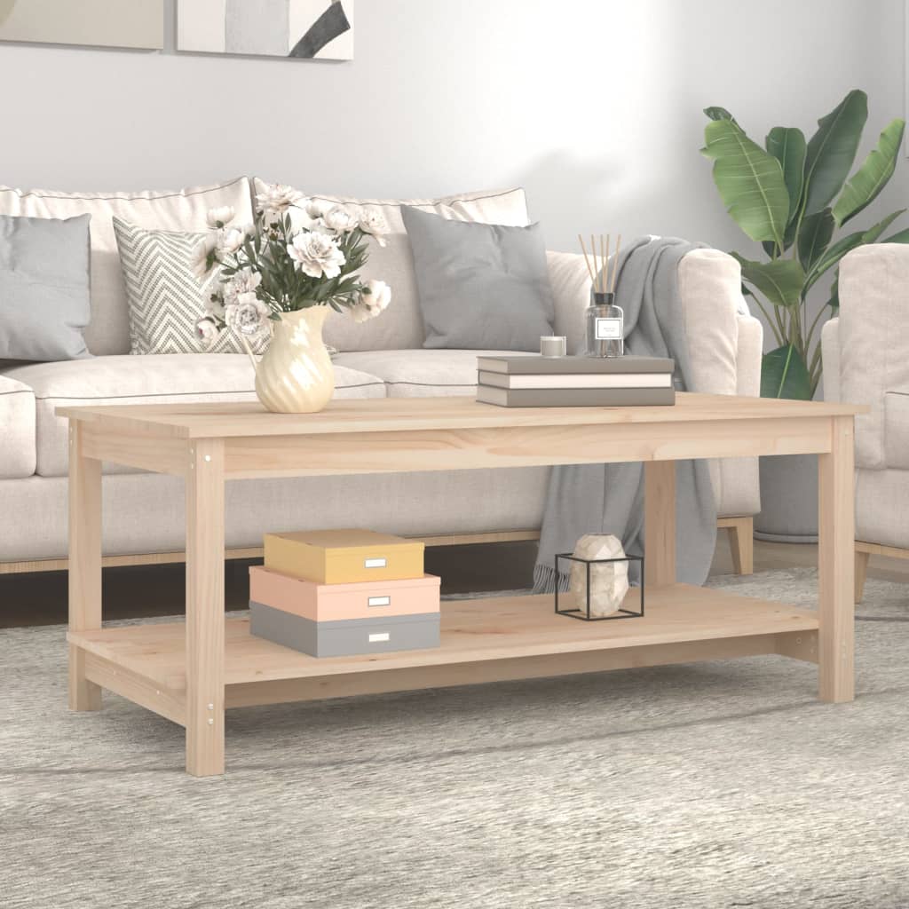 vidaXL Măsuță de cafea, 110x55x45 cm, lemn masiv de pin vidaXL Măsuță de cafea, 110x55x45 cm, lemn masiv de pin