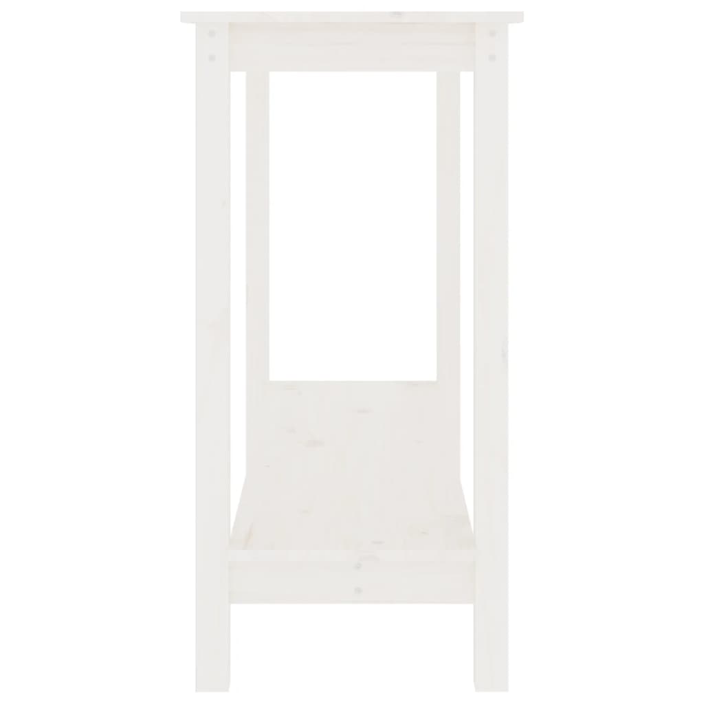 vidaXL Masă consolă, alb, 110x40x80 cm, lemn masiv de pin vidaXL Masă consolă, alb, 110x40x80 cm, lemn masiv de pin