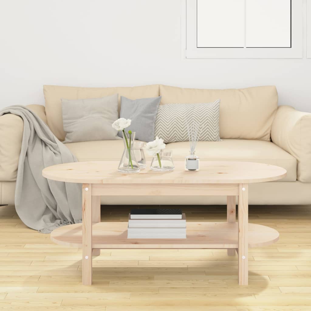 vidaXL Măsuță de cafea, 110x55x45 cm, lemn masiv de pin vidaXL Măsuță de cafea, 110x55x45 cm, lemn masiv de pin