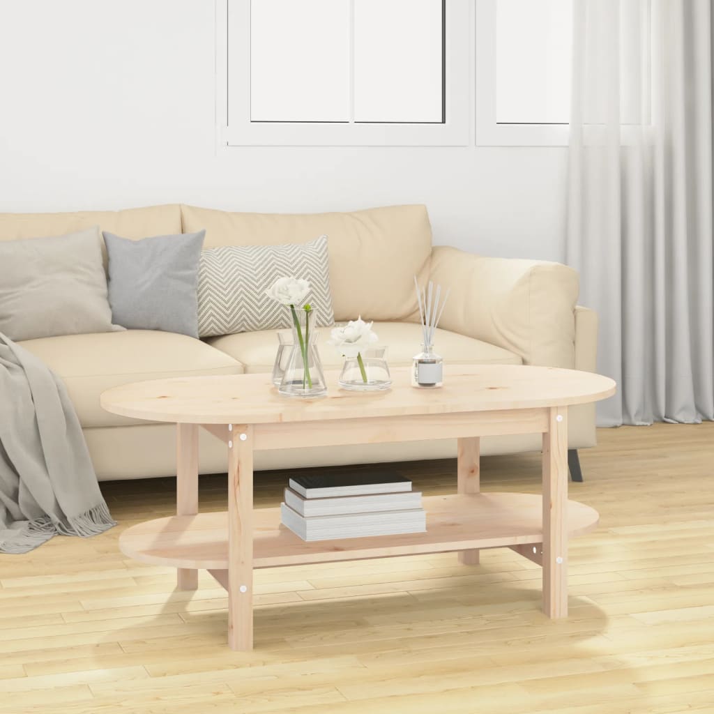 vidaXL Măsuță de cafea, 110x55x45 cm, lemn masiv de pin vidaXL Măsuță de cafea, 110x55x45 cm, lemn masiv de pin