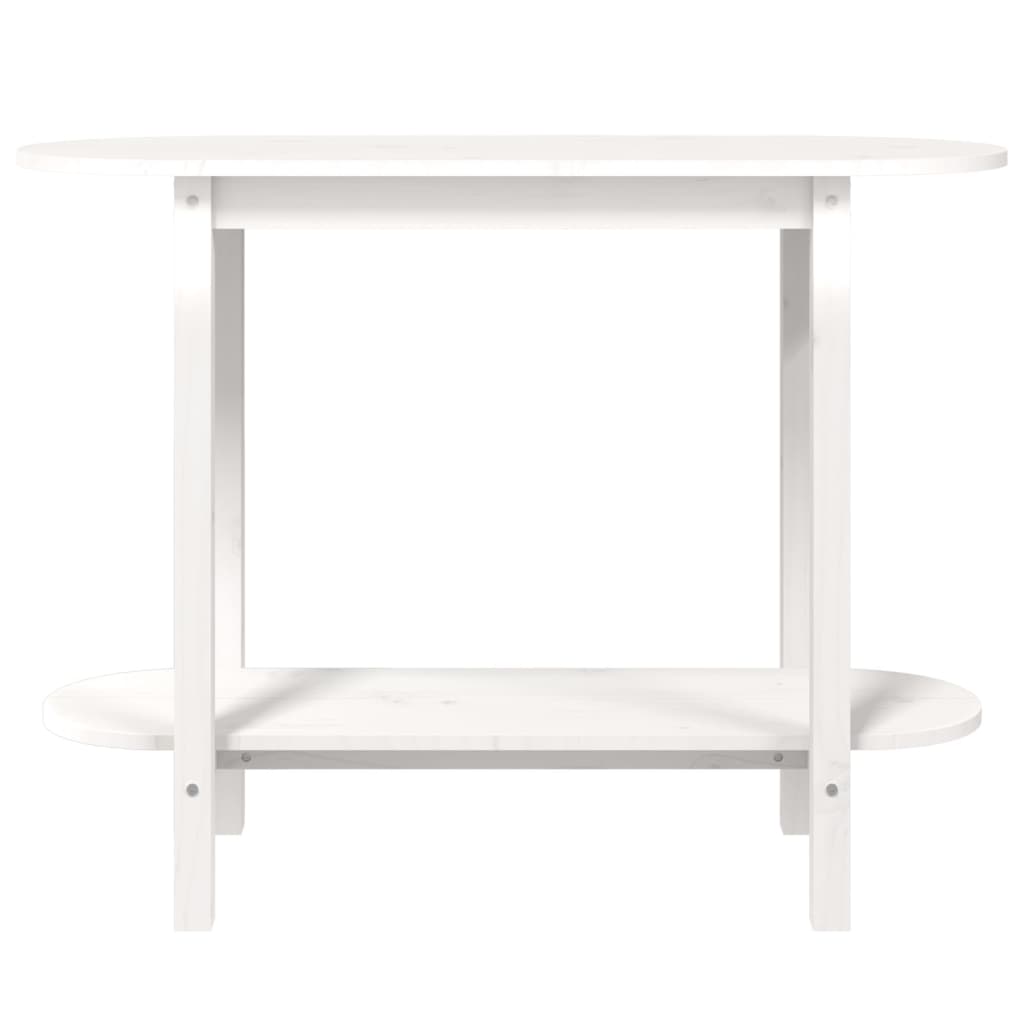 vidaXL Masă consolă, alb, 110x40x80 cm, lemn masiv de pin vidaXL Masă consolă, alb, 110x40x80 cm, lemn masiv de pin