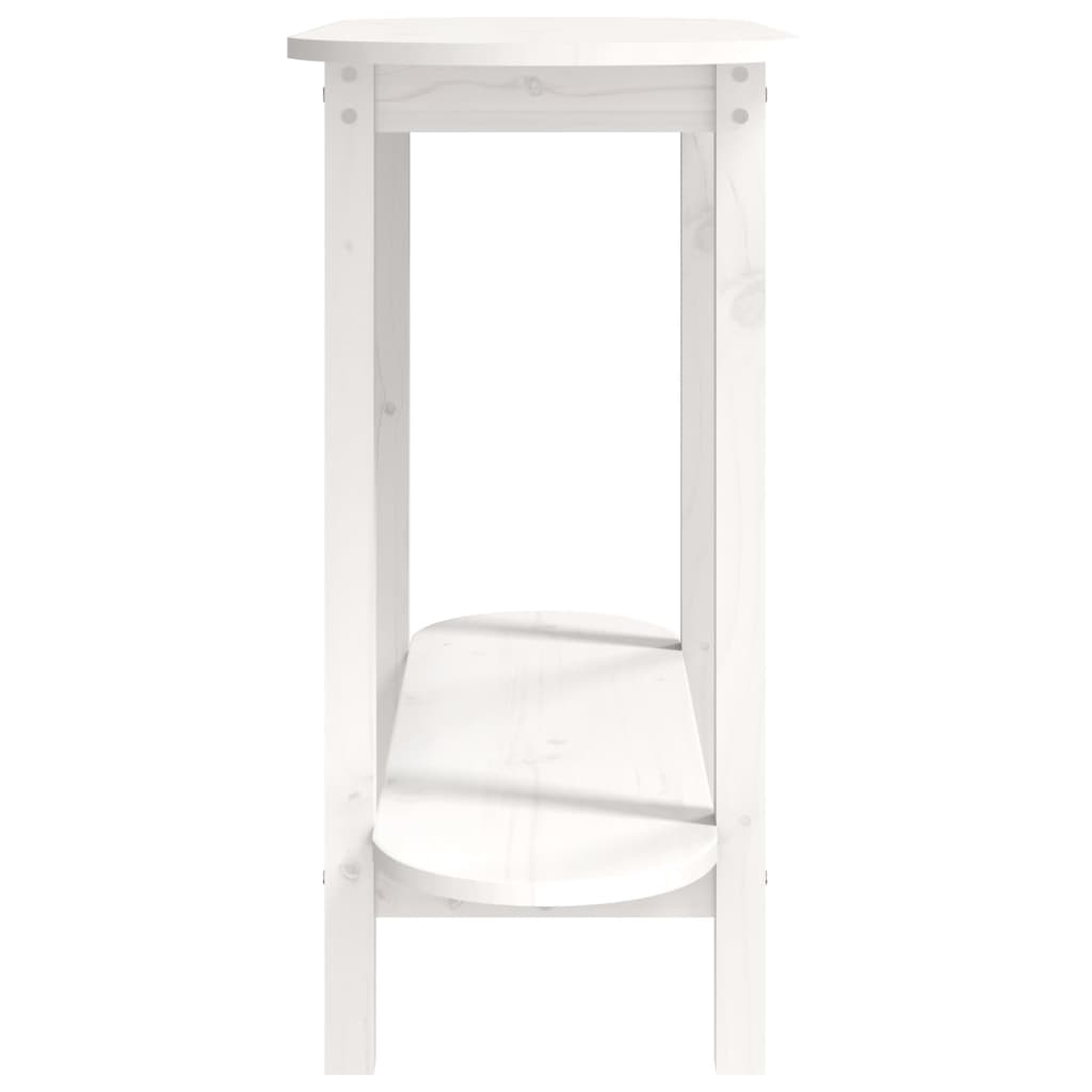 vidaXL Masă consolă, alb, 110x40x80 cm, lemn masiv de pin vidaXL Masă consolă, alb, 110x40x80 cm, lemn masiv de pin
