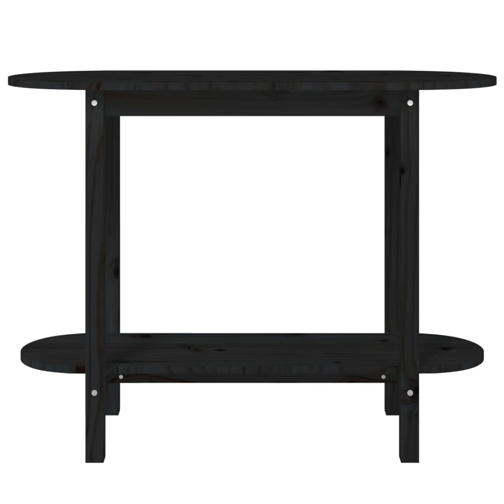vidaXL Masă consolă, negru, 110x40x80 cm, lemn masiv de pin vidaXL Masă consolă, negru, 110x40x80 cm, lemn masiv de pin