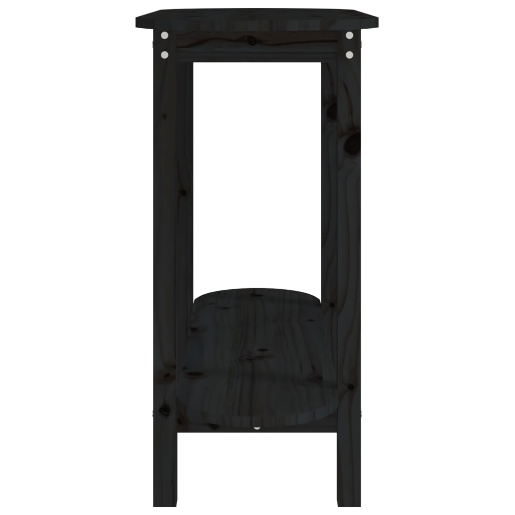 vidaXL Masă consolă, negru, 110x40x80 cm, lemn masiv de pin vidaXL Masă consolă, negru, 110x40x80 cm, lemn masiv de pin