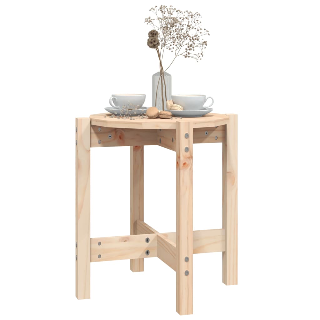 vidaXL Măsuță de cafea, Ø 42,5x45 cm, lemn masiv de pin