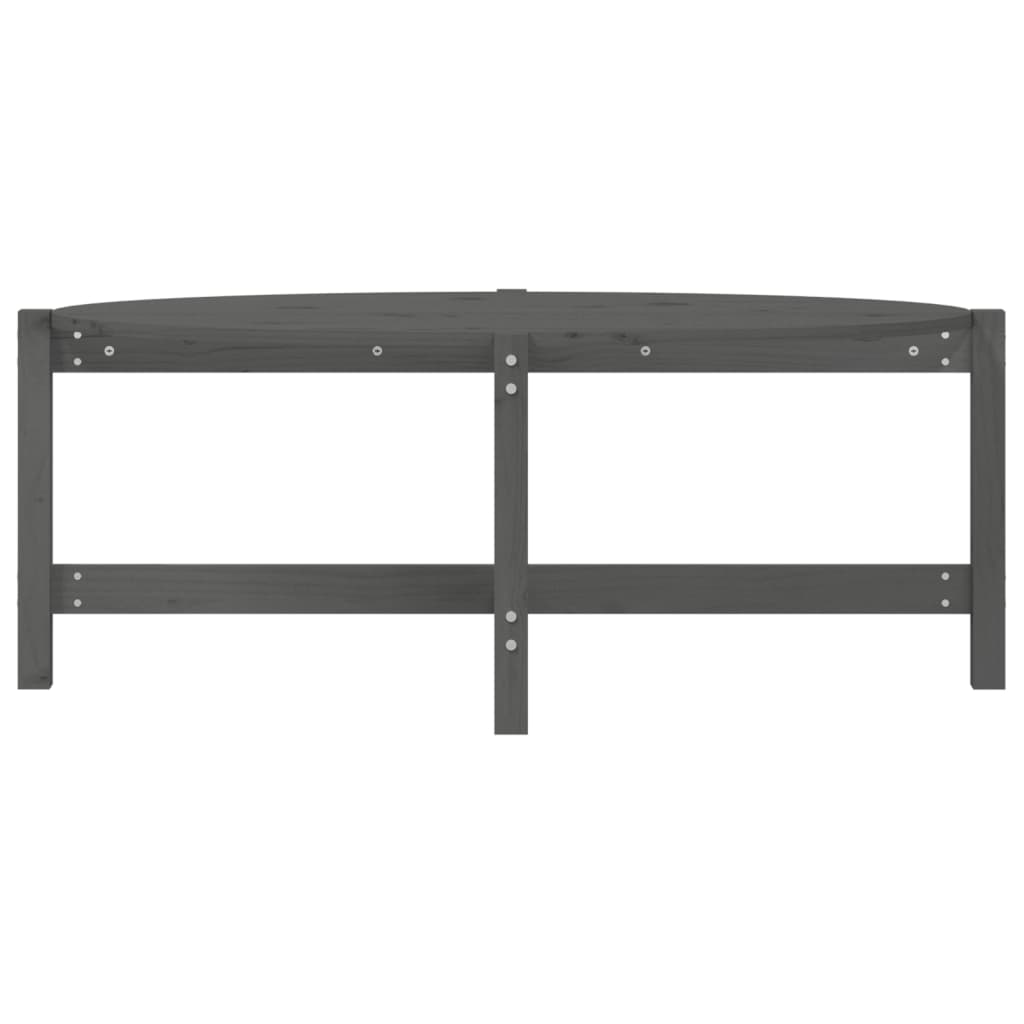 vidaXL Măsuță de cafea, gri, 118x63x45 cm, lemn masiv de pin vidaXL Măsuță de cafea, gri, 118x63x45 cm, lemn masiv de pin