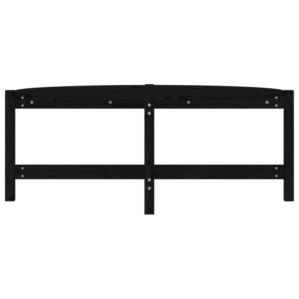 vidaXL Măsuță de cafea, negru, 118x63x45 cm, lemn masiv de pin vidaXL Măsuță de cafea, negru, 118x63x45 cm, lemn masiv de pin