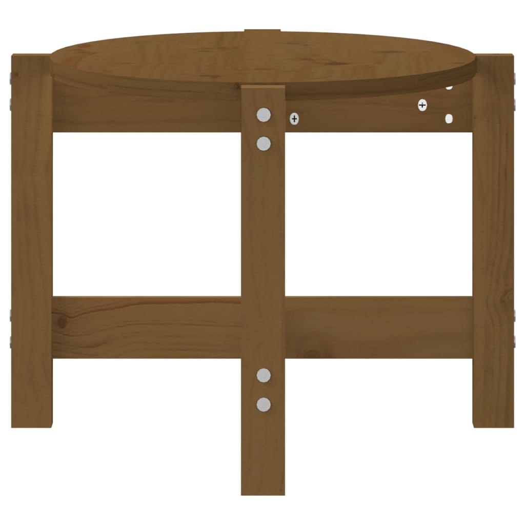 vidaXL Măsuță de cafea, maro miere, 87x48x35 cm, lemn masiv de pin