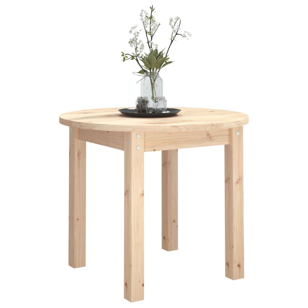 vidaXL Măsuță de cafea, Ø 55x45 cm, lemn masiv de pin