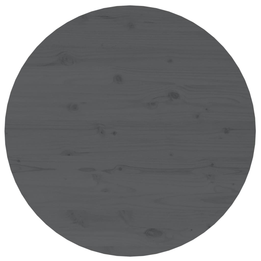 vidaXL Măsuță de cafea, gri, Ø 55x45 cm, lemn masiv de pin vidaXL Măsuță de cafea, gri, Ø 55x45 cm, lemn masiv de pin