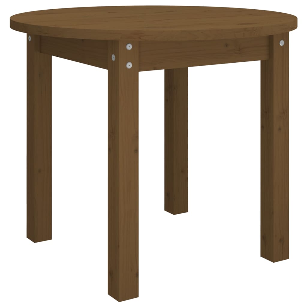 vidaXL Măsuță de cafea, maro miere, Ø 55x45 cm, lemn masiv de pin vidaXL Măsuță de cafea, maro miere, Ø 55x45 cm, lemn masiv de pin