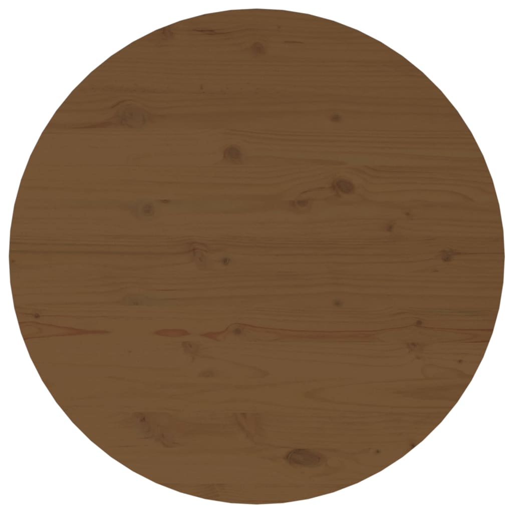 vidaXL Măsuță de cafea, maro miere, Ø 55x45 cm, lemn masiv de pin vidaXL Măsuță de cafea, maro miere, Ø 55x45 cm, lemn masiv de pin