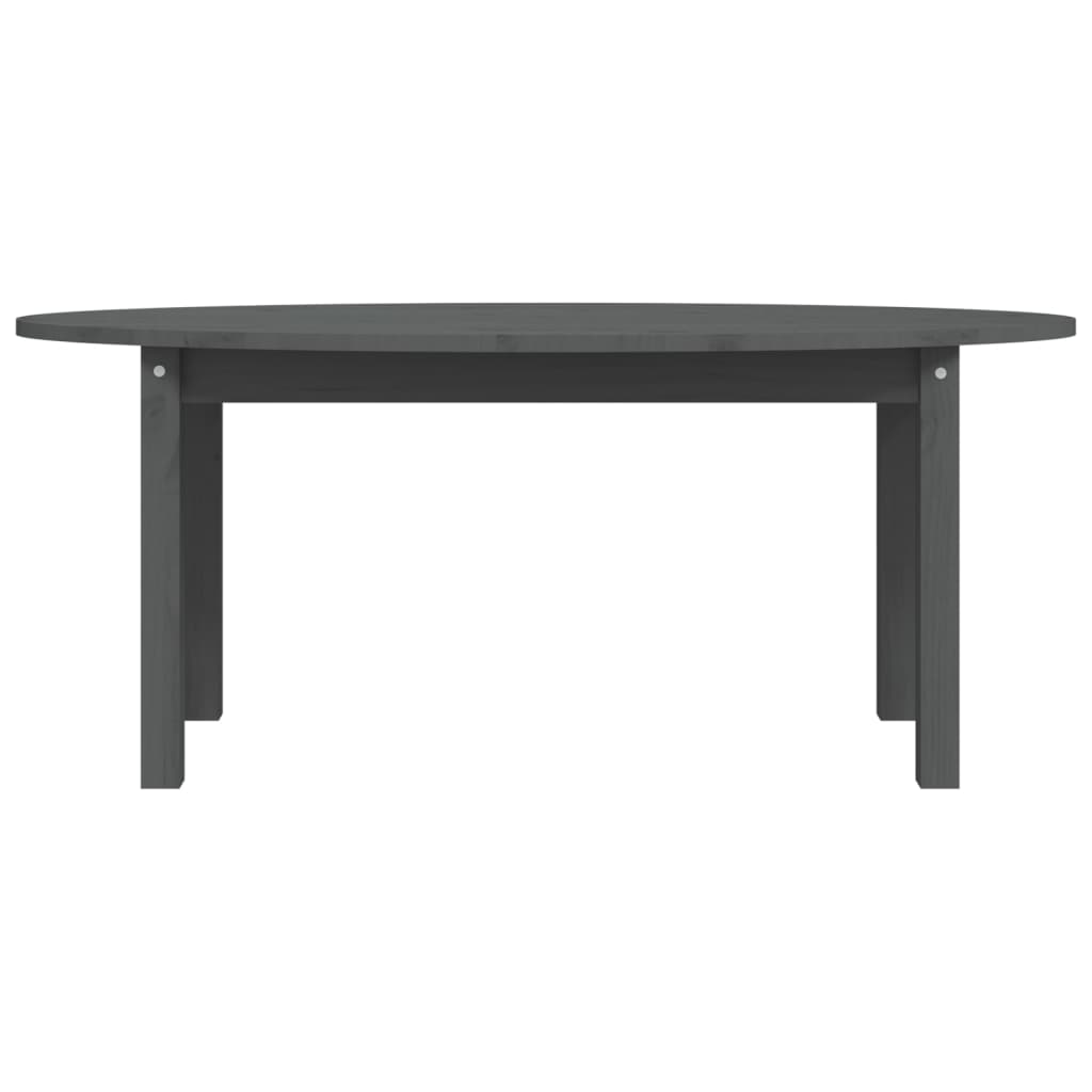 vidaXL Măsuță de cafea, gri, 110x55x45 cm, lemn masiv de pin vidaXL Măsuță de cafea, gri, 110x55x45 cm, lemn masiv de pin