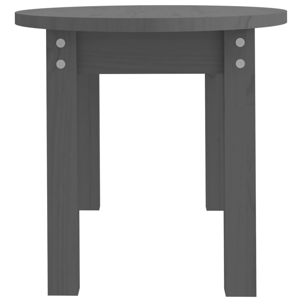 vidaXL Măsuță de cafea, gri, 80x40x35 cm, lemn masiv de pin vidaXL Măsuță de cafea, gri, 80x40x35 cm, lemn masiv de pin