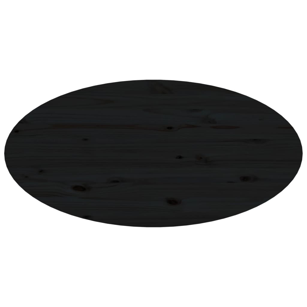 vidaXL Măsuță de cafea, negru, 80x40x35 cm, lemn masiv de pin vidaXL Măsuță de cafea, negru, 80x40x35 cm, lemn masiv de pin