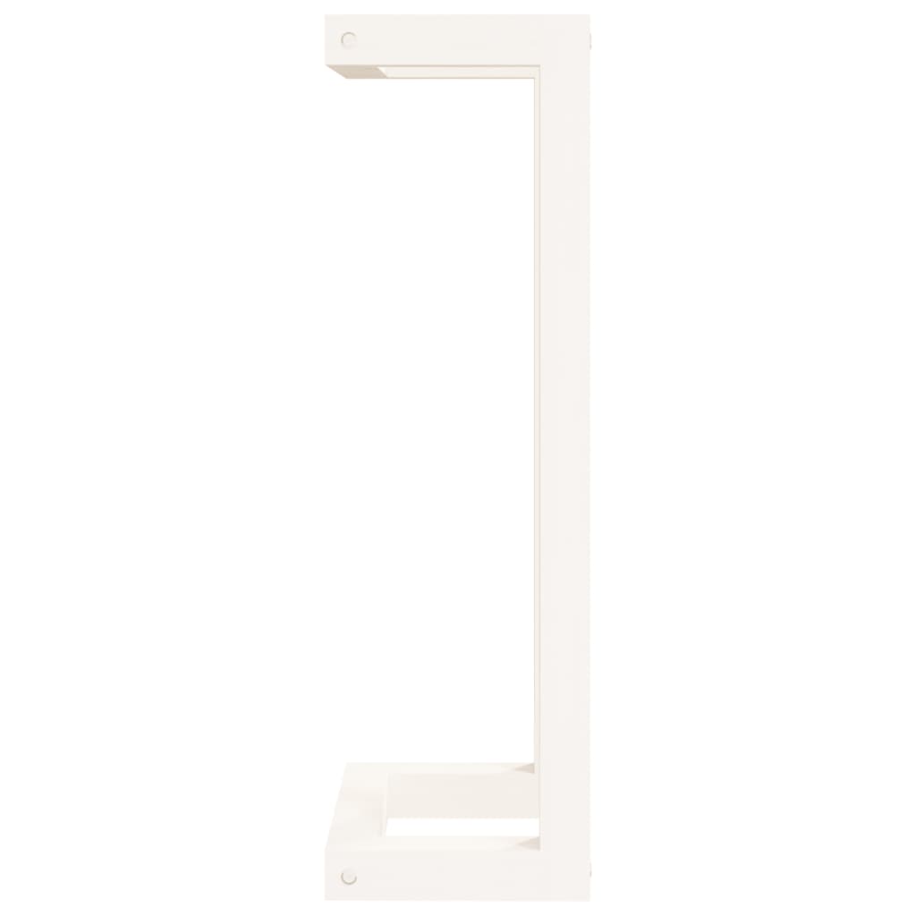 vidaXL Suport pentru prosoape, alb, 23x18x60 cm, lemn masiv de pin