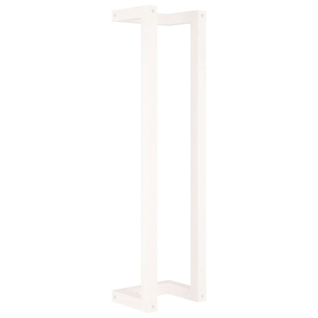 vidaXL Suport pentru prosoape, alb, 23x18x90 cm, lemn masiv de pin vidaXL Suport pentru prosoape, alb, 23x18x90 cm, lemn masiv de pin