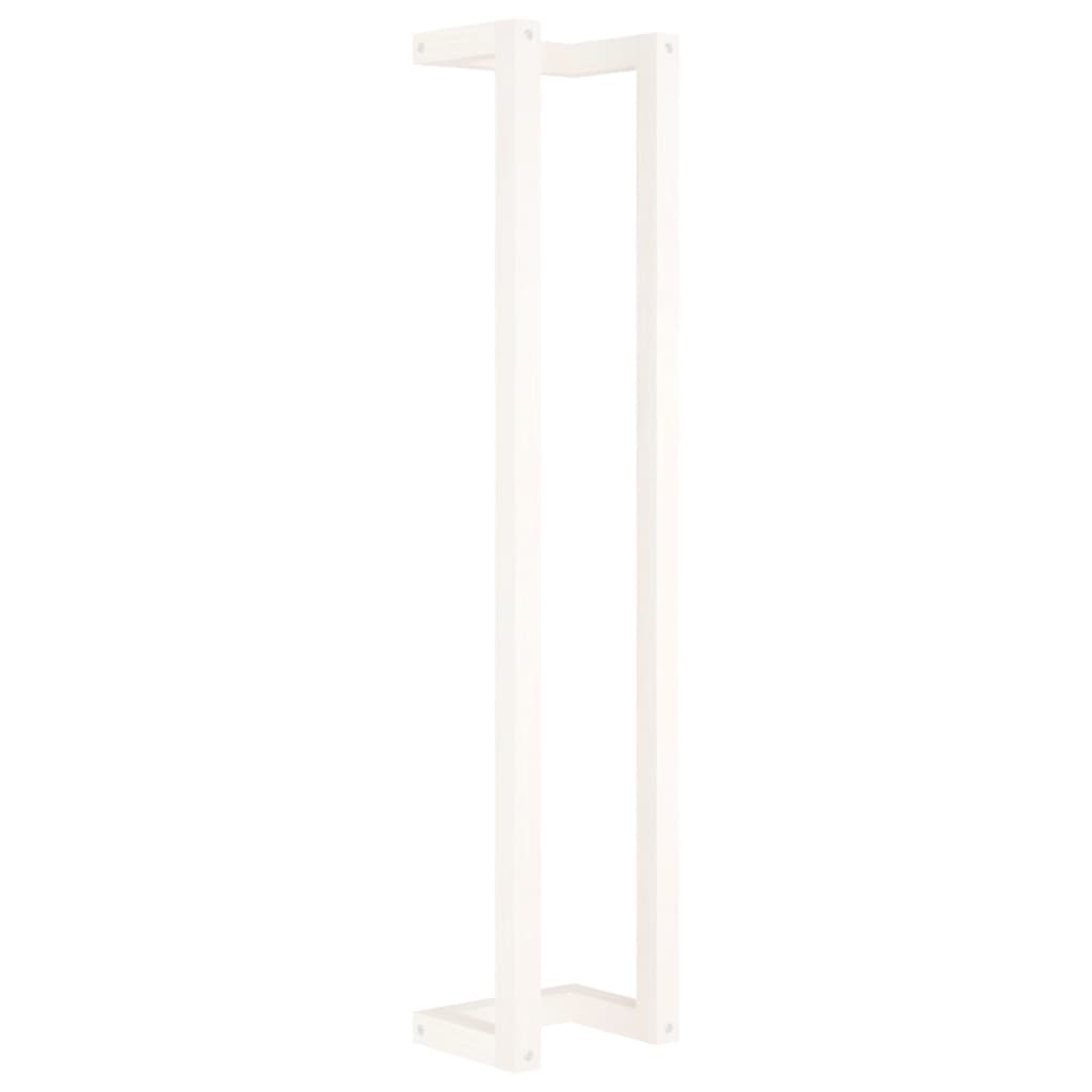 vidaXL Suport pentru prosoape, alb, 23x18x110 cm, lemn masiv de pin