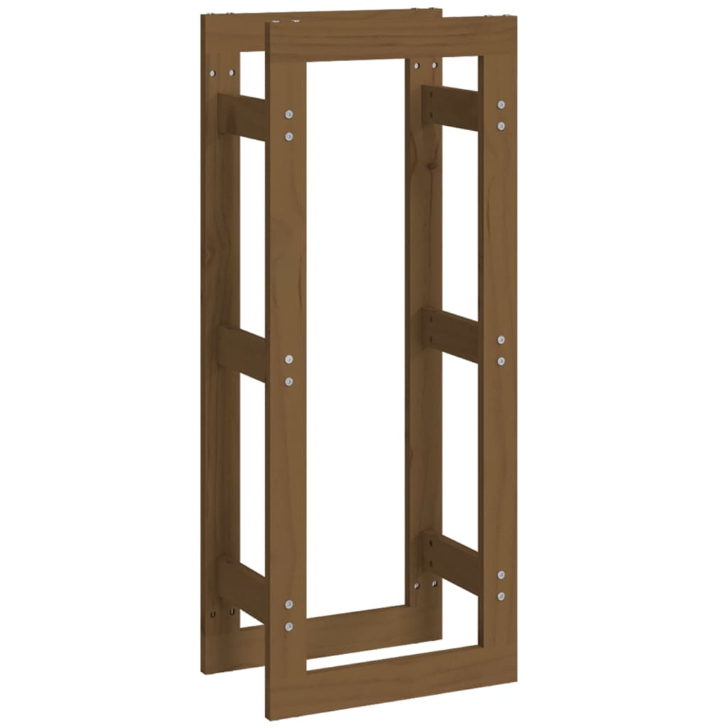 vidaXL Rastel lemne de foc, maro miere, 41x25x100 cm, lemn masiv pin vidaXL Rastel lemne de foc, maro miere, 41x25x100 cm, lemn masiv pin