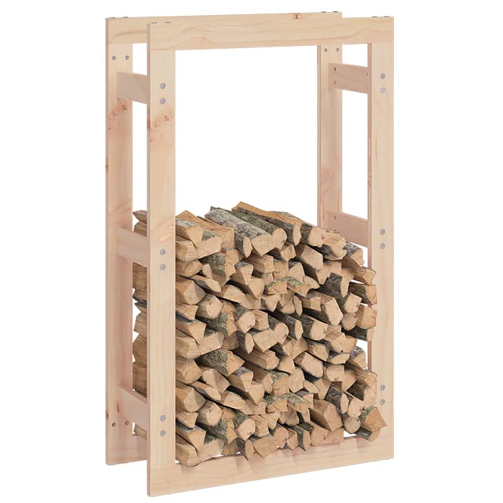 vidaXL Rastel pentru lemne de foc, 60x25x100 cm, lemn masiv pin vidaXL Rastel pentru lemne de foc, 60x25x100 cm, lemn masiv pin
