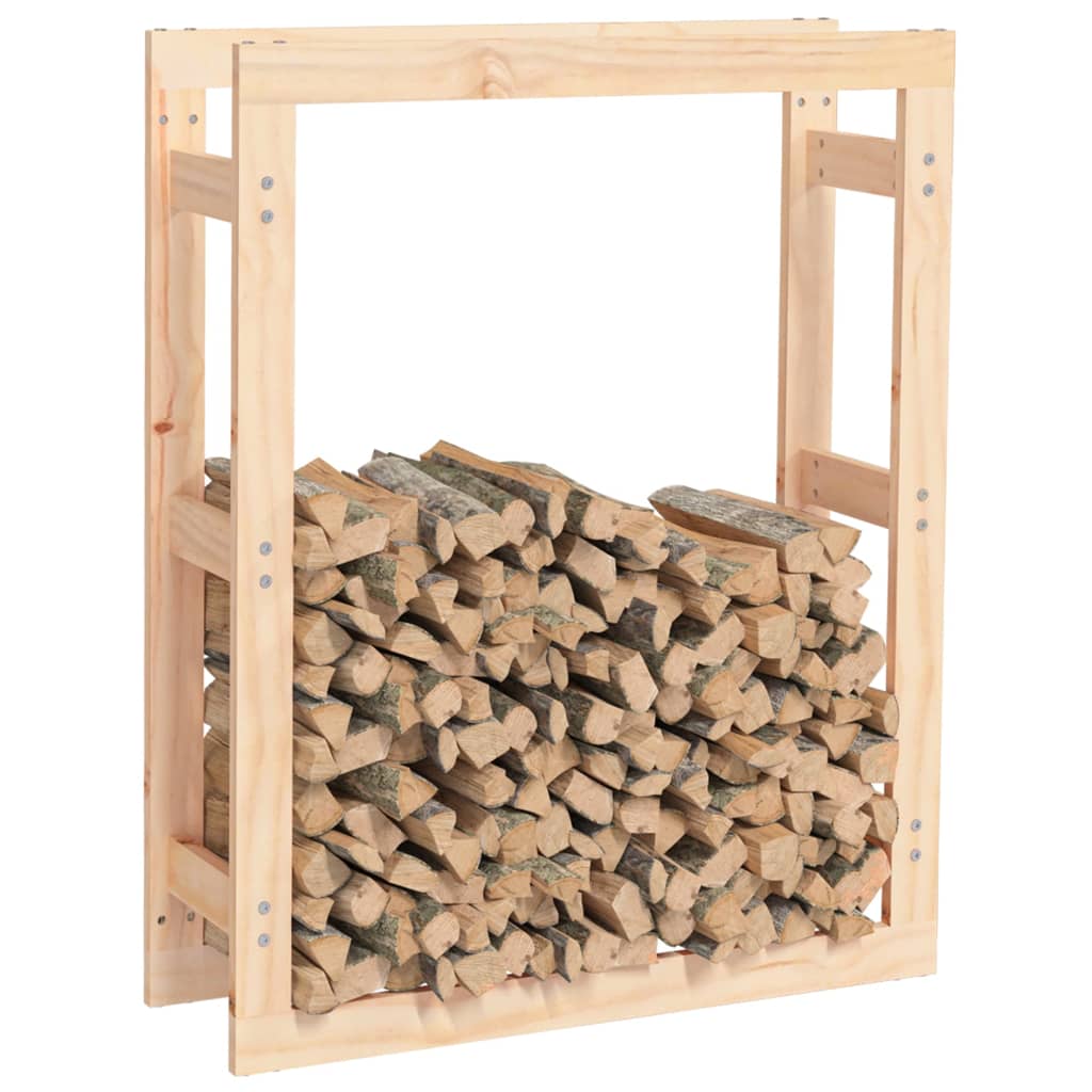 vidaXL Rastel pentru lemne de foc, 80x25x100 cm, lemn masiv pin vidaXL Rastel pentru lemne de foc, 80x25x100 cm, lemn masiv pin