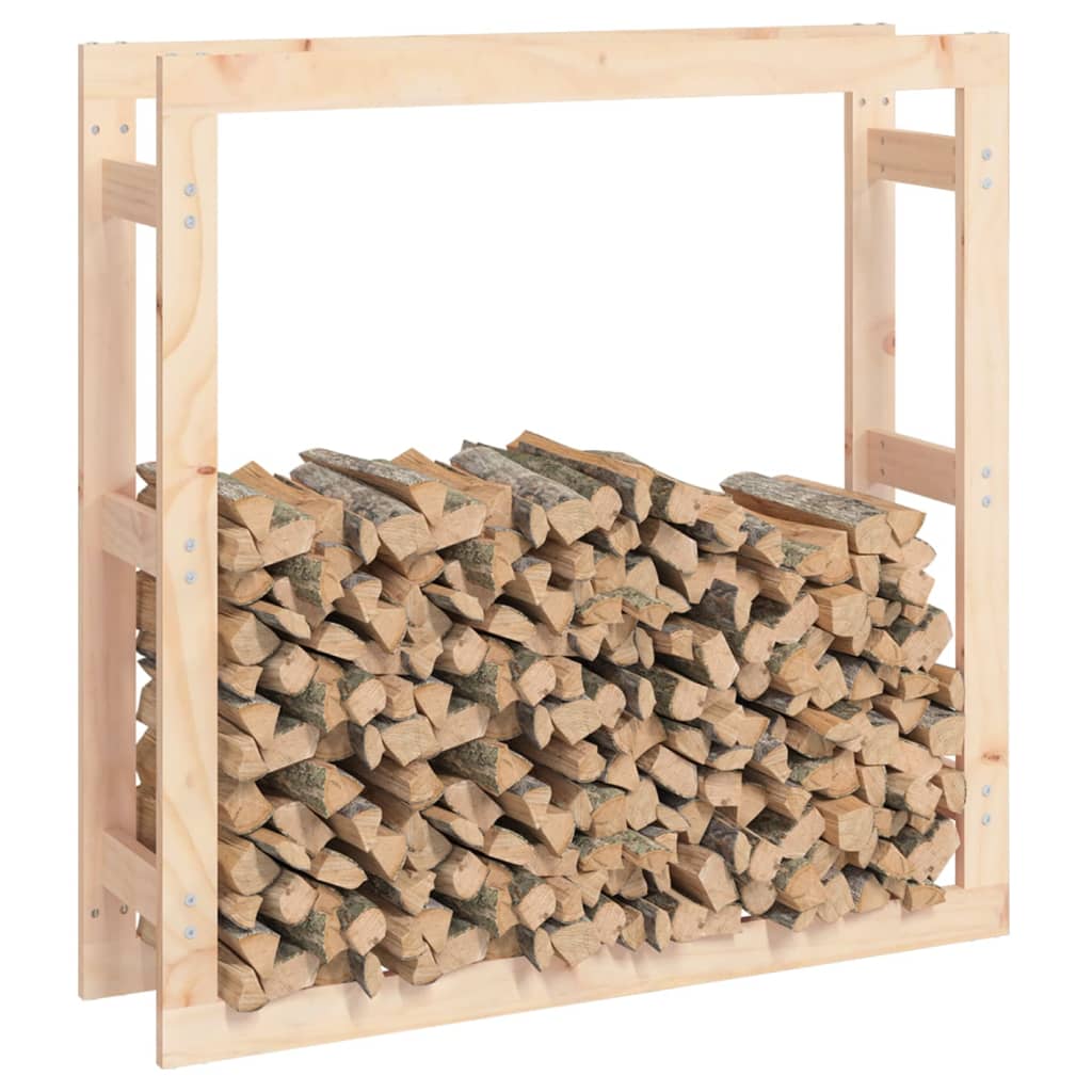 vidaXL Rastel pentru lemne de foc, 100x25x100 cm, lemn masiv pin vidaXL Rastel pentru lemne de foc, 100x25x100 cm, lemn masiv pin