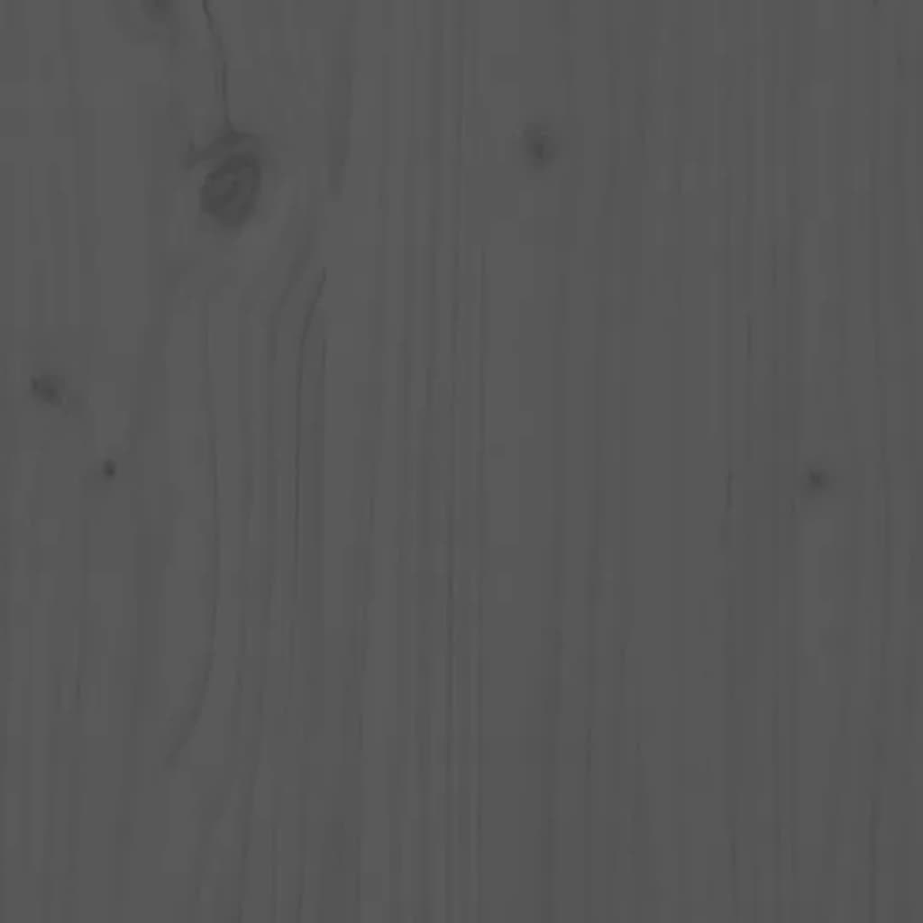 vidaXL Rastel pentru lemne de foc, gri, 100x25x100 cm, lemn masiv pin vidaXL Rastel pentru lemne de foc, gri, 100x25x100 cm, lemn masiv pin