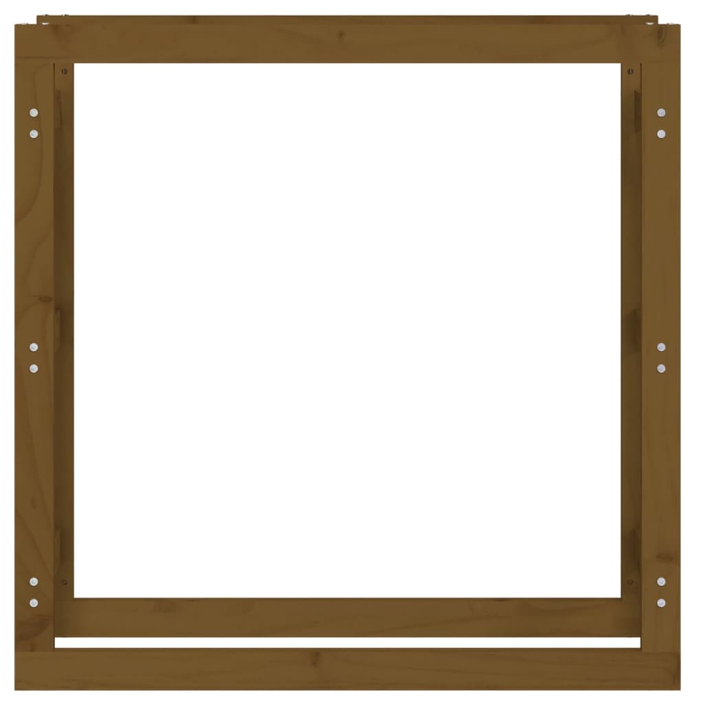 vidaXL Rastel lemne de foc, maro miere, 100x25x100 cm, lemn masiv pin vidaXL Rastel lemne de foc, maro miere, 100x25x100 cm, lemn masiv pin