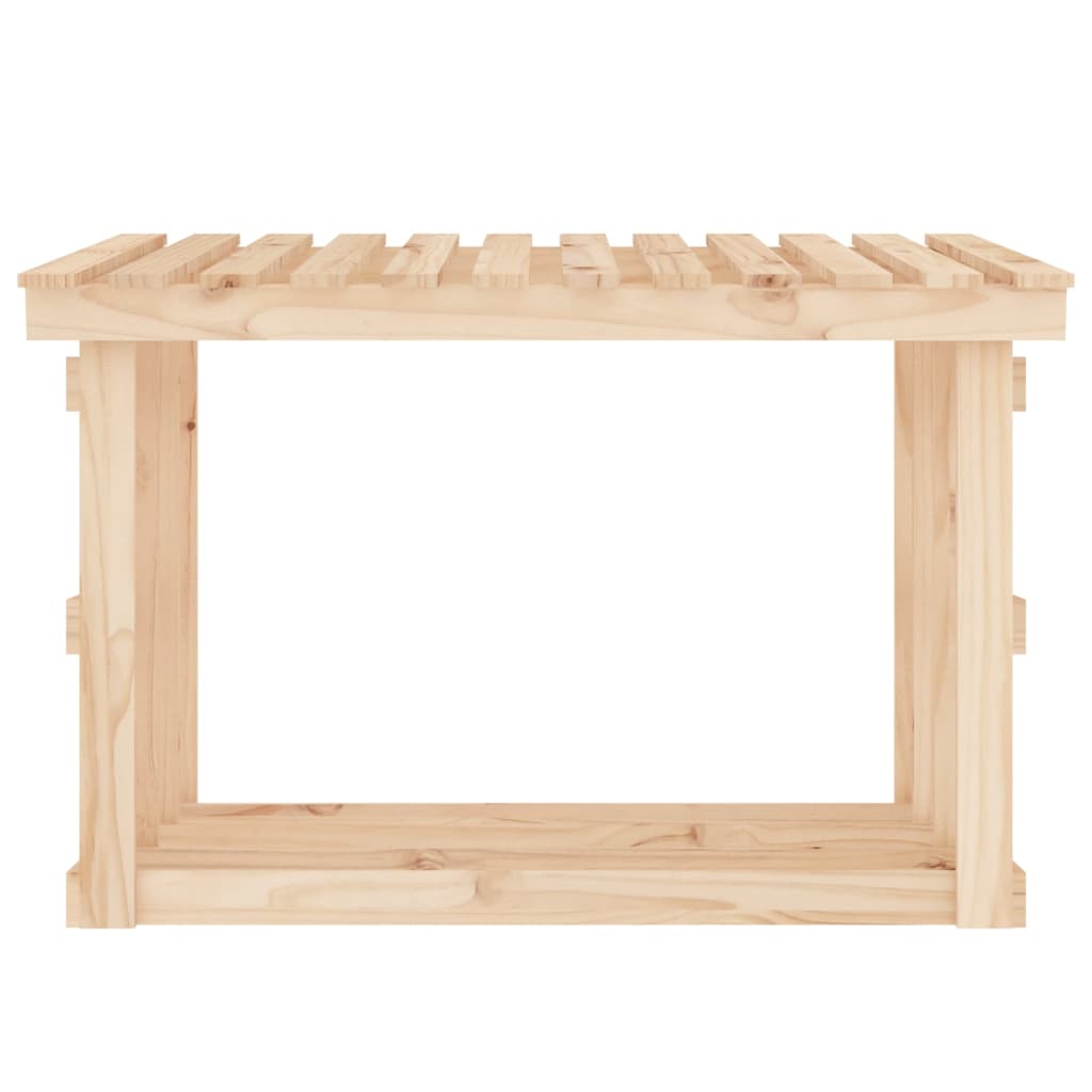 vidaXL Rastel pentru lemne de foc, 108x64,5x77 cm, lemn masiv pin vidaXL Rastel pentru lemne de foc, 108x64,5x77 cm, lemn masiv pin