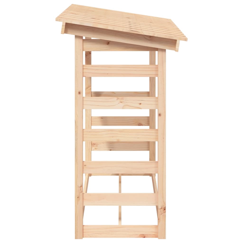 vidaXL Rastel pentru lemne de foc, 108x64,5x110 cm, lemn masiv pin vidaXL Rastel pentru lemne de foc, 108x64,5x110 cm, lemn masiv pin