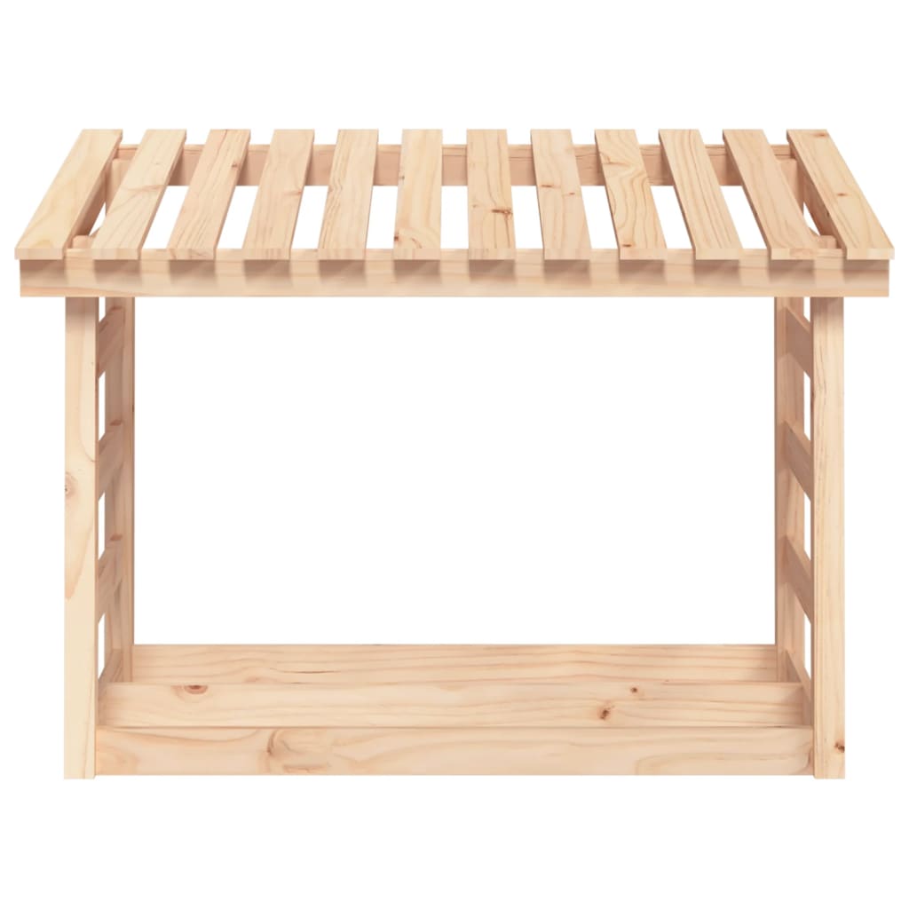 vidaXL Rastel pentru lemne de foc, 108x64,5x78 cm, lemn masiv pin vidaXL Rastel pentru lemne de foc, 108x64,5x78 cm, lemn masiv pin
