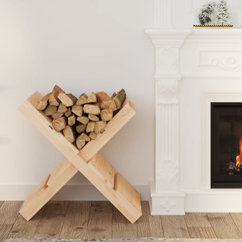 vidaXL Suport pentru bușteni 47x39,5x48 cm lemn masiv de pin vidaXL Suport pentru bușteni 47x39,5x48 cm lemn masiv de pin