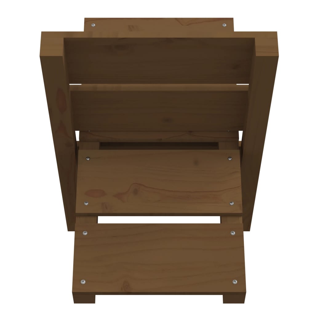 vidaXL Suport pentru bușteni maro miere 47x39,5x48cm lemn masiv de pin vidaXL Suport pentru bușteni maro miere 47x39,5x48cm lemn masiv de pin