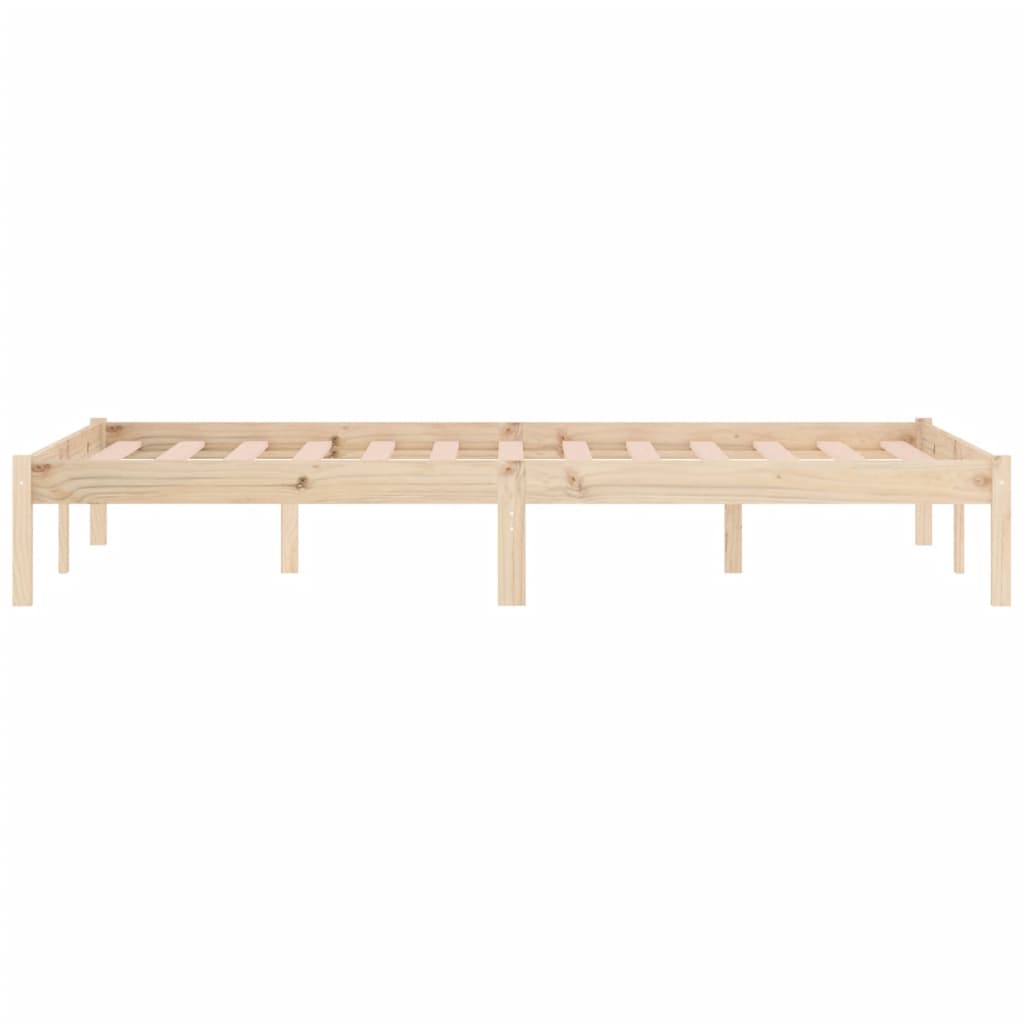 vidaXL Cadru de pat fără saltea, 152x203 cm, lemn masiv de pin, queen